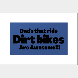 Awesome dirt bike dad design. Posters and Art